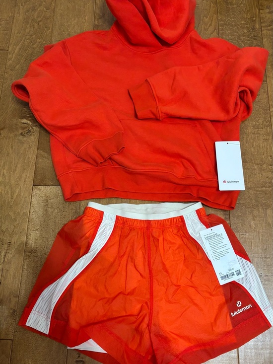 lululemon athletica Pants - SET—Lululemon Steady State SuperLoft Hoodie + License to Train Shorts XS 🖍️ NWT🔥